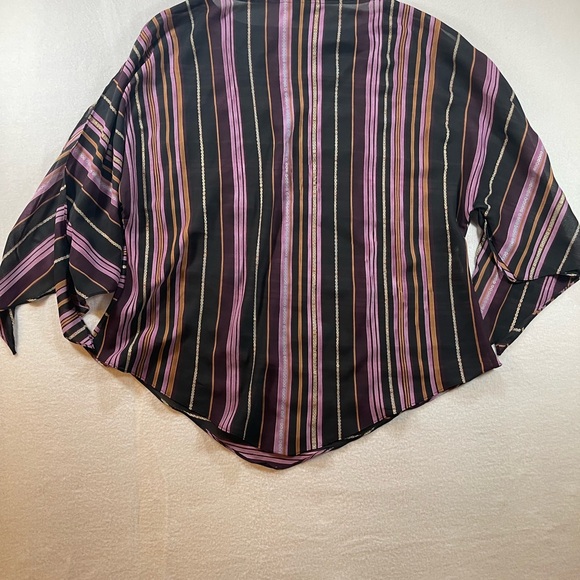 Ashley Stewart Plus Size 26 Striped Blouse - Picture 3 of 5